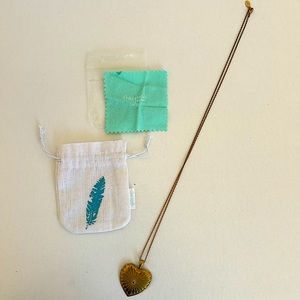 Chibi Jewels New York Native Big Heart Brass Neckless